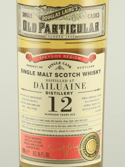 Old Particular Dailuaine 12 Year Old 2010