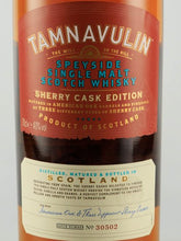 Load image into Gallery viewer, Tamnavulin Sherry Cask