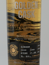 Load image into Gallery viewer, Golden Cask Glencadam 10 Year Old 2012