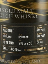 Load image into Gallery viewer, Golden Cask Macduff 10 Year Old 2012