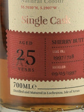 Load image into Gallery viewer, Arran 25 Year Old 1997