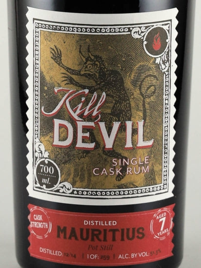 Kill Devil Mauritius Pot Still 7 Year Old 2014