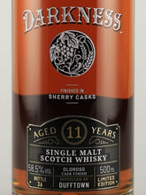 Load image into Gallery viewer, Darkness Dufftown 11 Year Old