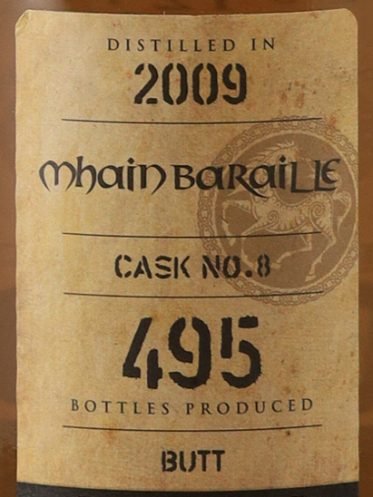 Kingsbury Gold Main Baraille 12 Year Old 2009