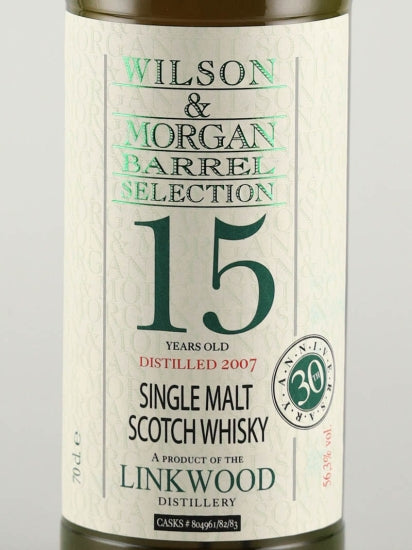 Wilson & Morgan Linkwood 15 Year Old 2007