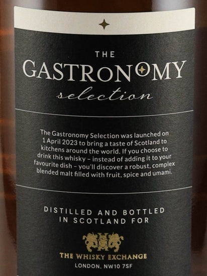 The Gastronomy Selection Blended Malt Scotch Whisky 37 Year Old