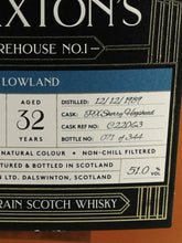 Load image into Gallery viewer, Claxton's North British 32 Year Old 1989