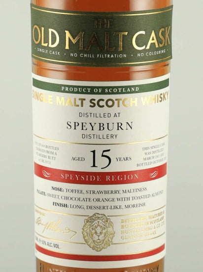 Old Malt Cask Speyburn 15 Year Old 2007