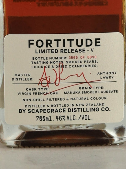 Scapegrace Single Malt Fortitude