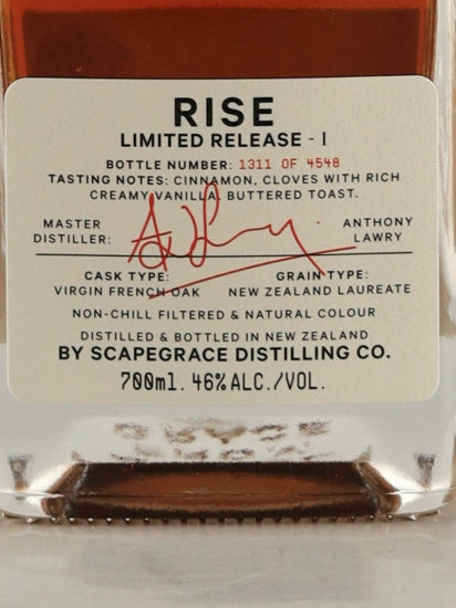Scapegrace Single Malt Rise