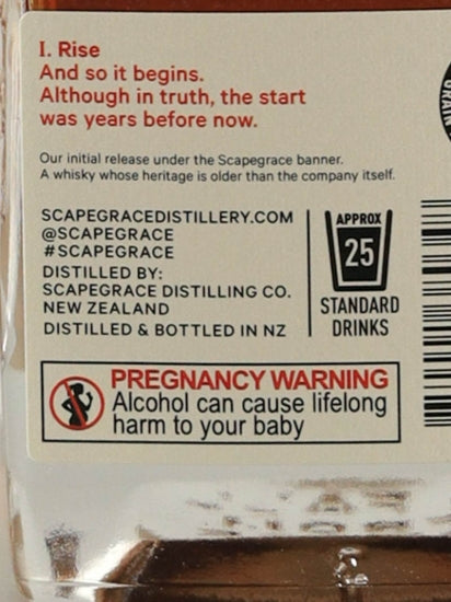 Scapegrace Single Malt Rise