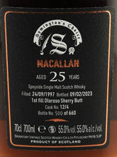 Load image into Gallery viewer, Signatory Macallan 25 Year Old 1997
