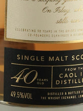 Load image into Gallery viewer, Caol Ila 40 Year Old 1982 for Whisky Exchange