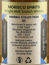 Load image into Gallery viewer, Marble Collection Benrinnes 11 Year Old 2011
