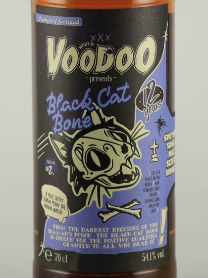 Voodoo Whisky Black Cat Bone 12 Year Old