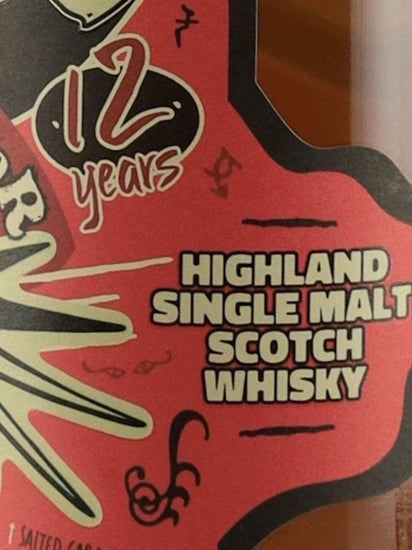 Voodoo Whisky Iron Color 12 Year Old
