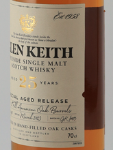 Load image into Gallery viewer, Glen keith 25 Year Old 2023 Release