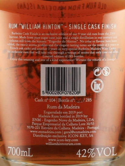 William Hinton Rum Madeira Cask
