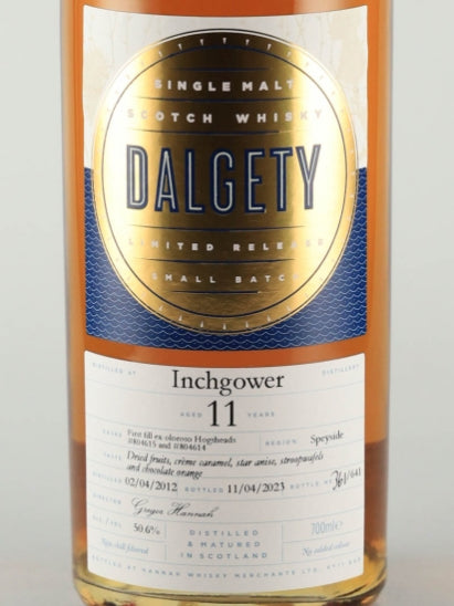 Dalgety Inchgower 11 Year Old 2012