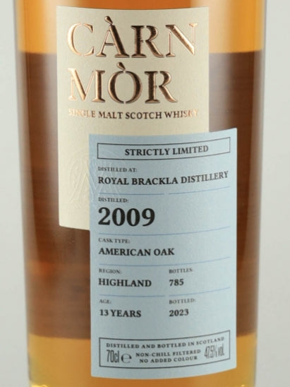 Carn Mor Strictly Limited Royal Brackla 13 Year Old 2009