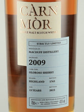 Load image into Gallery viewer, Carn Mor Strictly Limited Macduff 13 Year Old 2009