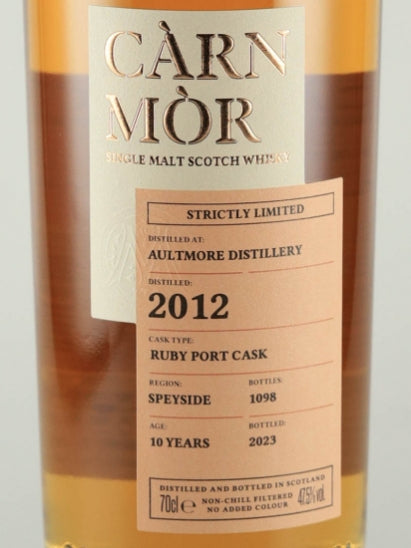 Carn Mor Strictly Limited Old Mortlach 10 Year Old 2012