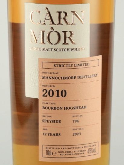 Carn Mor Strictly Limited Mannochmore 12 Year Old 2010