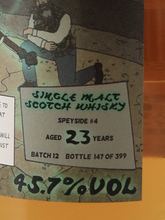 Load image into Gallery viewer, Boutique Whisky Speyside #4 23 Year Old Batch 12