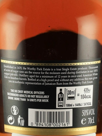 Worthy Park 12 Year Old