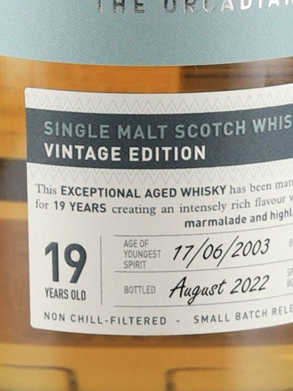Scapa 19 Year Old 2003 for Whisky Exchange