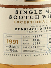 Load image into Gallery viewer, BB&amp;R Exceptional Cask Benriach 31 Year Old 1991