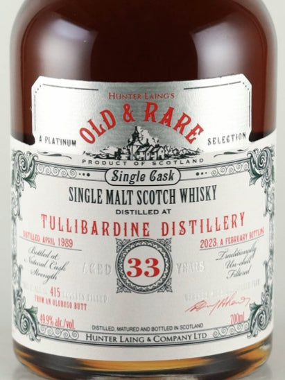 Old & Rare Talisker 33 Year Old 1989