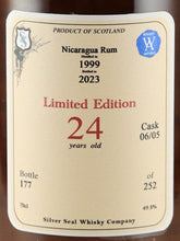 Load image into Gallery viewer, Silver Seal Nicaragua Rum 24 Year Old 1999