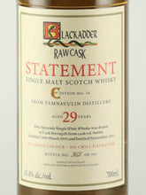 Load image into Gallery viewer, Black Adder Statement Tamnavulin 29 Year Old 1993