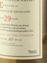 Load image into Gallery viewer, Black Adder Statement Tamnavulin 29 Year Old 1993