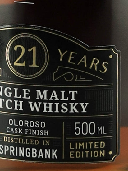 Darkness Springbank 21 Year Old