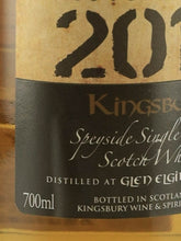 Load image into Gallery viewer, Kingsbury Gold Glen Elgin 10 Year Old 2012