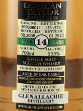 Load image into Gallery viewer, Duncan Taylor Single Cask Glenallachie 14 Year Old 2008