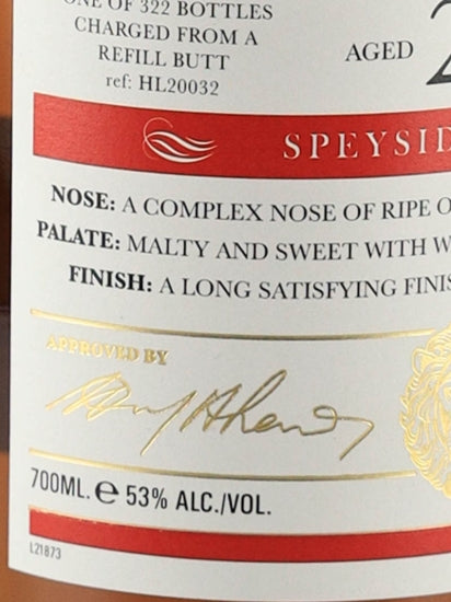 Old Malt Cask Cragganmore 27 Year Old 1995