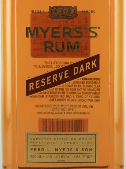 Myers's Reserve Dark 750ml