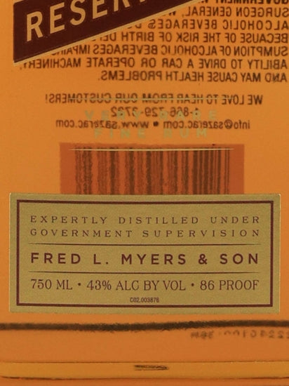 Myers's Reserve Dark 750ml