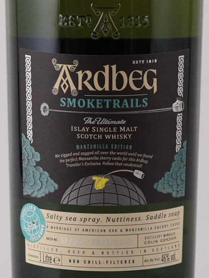Ardbeg Smoketrails Manzanilla Edition 1L