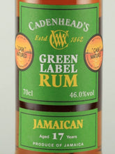 Load image into Gallery viewer, Cadenhead Green Label Jamaican Rum 17 Year Old