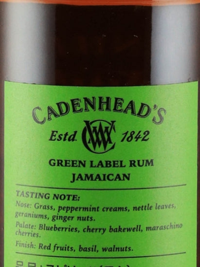 Cadenhead Green Label Jamaican Rum 17 Year Old