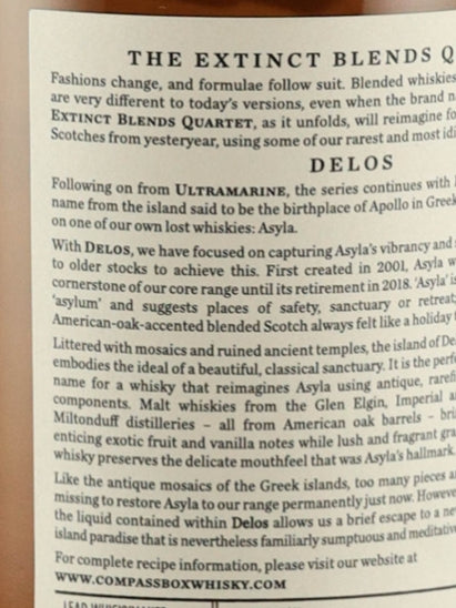 Compass Box Delos