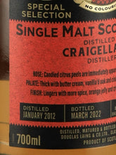 Load image into Gallery viewer, Provenance Craigellachie 10 Year Old 2012