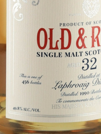 Old & Rare Laphroaig 32 Year Old 1990