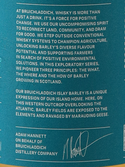 Bruichladdich Islay Barley 2014