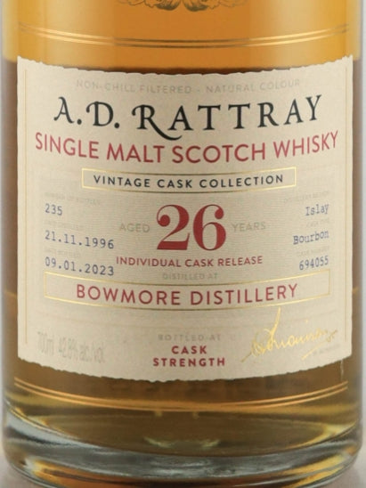 AD Rattray Bowmore 26 Year Old 1996