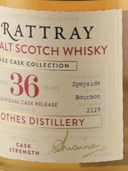AD Rattray Glenlossie 36 Year Old 1986